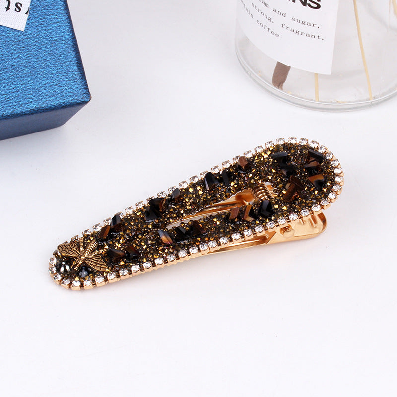Wholesale Rhinestone Geometric Side Full Diamond Hair Clips